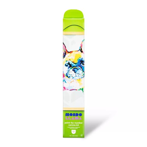 NEW Paint by Number Kit Bulldog  Mondo Llama™ Art Kit with Acrylic Paint & Brush - Picture 2 of 7